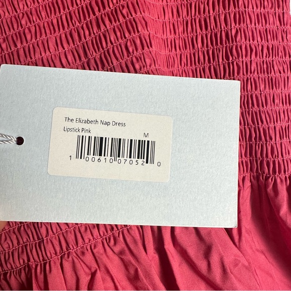 Hill House The Elizabeth Nap Dress Lipstick Pink NEW - Picture 6 of 8